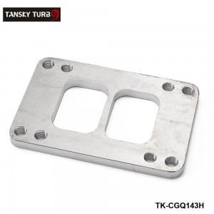 TANSKY -Turbo Manifold Flange SS Steel adapter T6 to T4 Divided Exhaust 8 Holes TK-CGQ143H