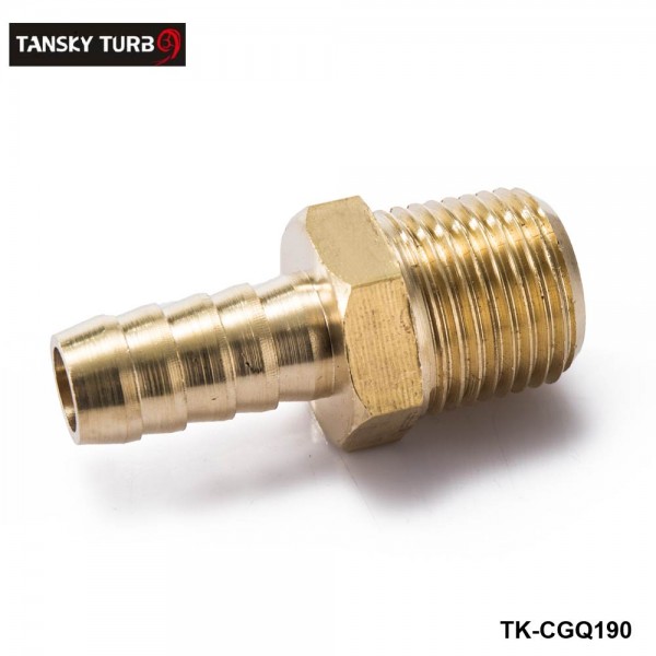 TANSKY - 1/2" Hose Barb x 1/2 MIP Brass Hose Barb x Male Pipe Thread NPT, MIP Fitting Fuel Water For BMW VW AUDI TK-CGQ190 TANSKY - 1/2" Hose Barb x 1/2 MIP Brass Hose Barb x Male Pipe Thread NPT, MIP Fitting Fuel Water For BMW VW AUDI TK-CGQ190