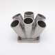 EPMAN Cast Stainless Steel 6-1 4-1 Turbo Header Manifold Merge Collecttor T3 T4 Flange EPMAN Cast Stainless Steel 6-1 4-1 Turbo Header Manifold Merge Collecttor T3 T4 Flange