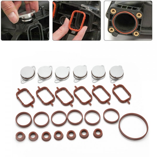 EPMAN 6 x 33MM Diesel Swirl Flap Blanks Repair Delete Kit Removal Repair Kit For BMW Previous M57 TKYD811A