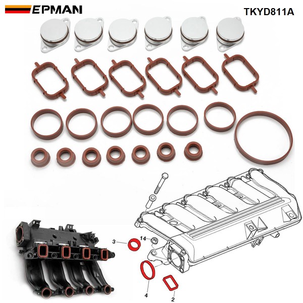 EPMAN 6 x 33MM Diesel Swirl Flap Blanks Repair Delete Kit Removal Repair Kit For BMW Previous M57 TKYD811A EPMAN 6 x 33MM Diesel Swirl Flap Blanks Repair Delete Kit Removal Repair Kit For BMW Previous M57 TKYD811A
