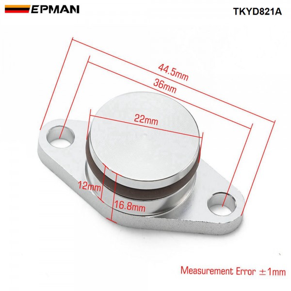 EPMAN 4 x 22mm Aluminium Swirl Flap Bungs W/Gaskets Replacement Set +O-Ring For BMW 3 5 Series Intake Manifold TKYD821A