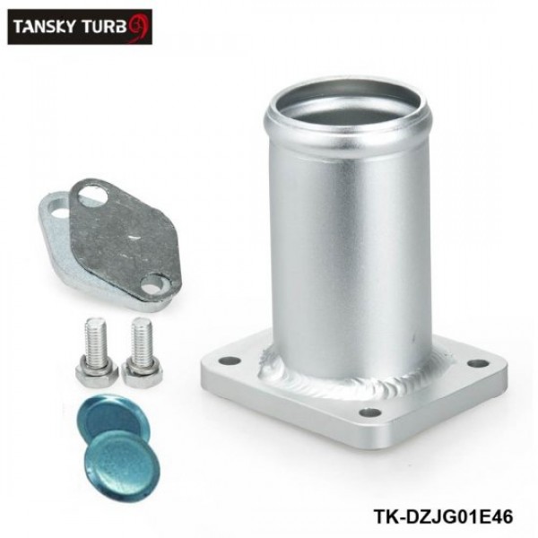 TANSKY EGR Delete Pipe Kit Aluminum EGR Exhaust Removal Kit Blanking
