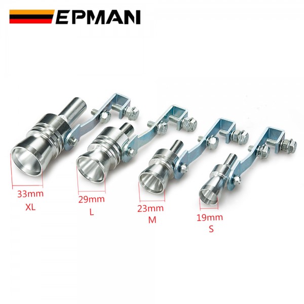 EPMAN 1PC Universal Car Turbo Sound Whistle Muffler Exhaust Pipe Blow off Vale BOV Simulator Whistler Size S/M/L/XL EP-W00 EPMAN 1PC Universal Car Turbo Sound Whistle Muffler Exhaust Pipe Blow off Vale BOV Simulator Whistler Size S/M/L/XL EP-W00
