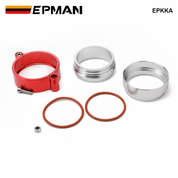 EPMAN HD Exhaust V-band Clamp w Flange System Assembly Anodized Clamp For 2.0", 2.5", 2.75", 3.0", 3.5" or 4.0" OD Turbo Dump Pipe EPKKA