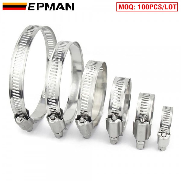 TANSKY 100PCS/LOT Screw Worm Drive Hose Clamp 201 Stainless Steel Hose Hoop Pipe Clamp Clip TANSKY 100PCS/LOT Screw Worm Drive Hose Clamp 201 Stainless Steel Hose Hoop Pipe Clamp Clip