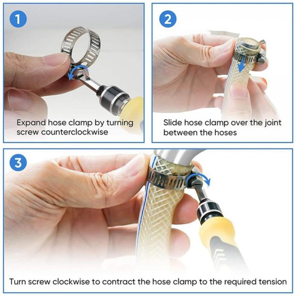 TANSKY 100PCS/LOT Screw Worm Drive Hose Clamp 201 Stainless Steel Hose Hoop Pipe Clamp Clip TANSKY 100PCS/LOT Screw Worm Drive Hose Clamp 201 Stainless Steel Hose Hoop Pipe Clamp Clip