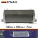 EPMAN Front Mount 600*300*76 mm Full Aluminum Universal Intercooler Inlet/Outlet diameter: 63mm/76mm EPMAN Front Mount 600*300*76 mm Full Aluminum Universal Intercooler Inlet/Outlet diameter: 63mm/76mm