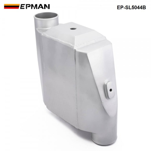 EPMAN - Universal Aluminum Bar & Plate Front Mount Water-To-Air Intercooler Inlet/Oulet 3" Core: 13.3" x12"X4.5" EP-SL5044B