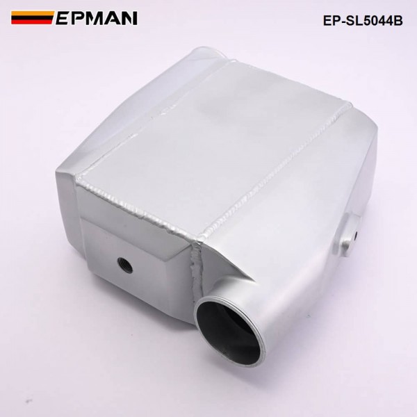 EPMAN - Universal Aluminum Bar & Plate Front Mount Water-To-Air Intercooler Inlet/Oulet 3" Core: 13.3" x12"X4.5" EP-SL5044B