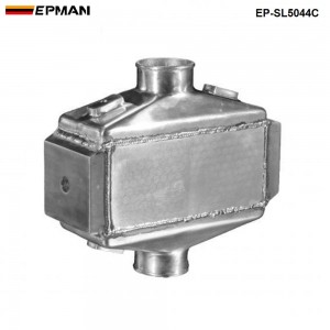 EPMAN Universal Aluminum Bar & Plate Front Mount Water-To-Air Intercooler Inlet/Oulet 3" Core: 12"x11"x4.5" EP-SL5044C