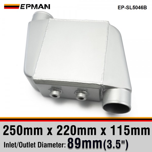 EPMAN - Air Water Liquid Intercooler Chargecooler 250mm 220mm 115mm Core Preorder Inlet/Outlet: 3.5" EP-SL5046B