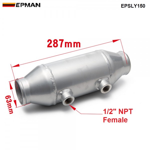 Epman Barrel Style Cooler Liquid to Air Intercooler 4" x6" ID/OD 2.5" For Supercharger Engine EPSLY150
