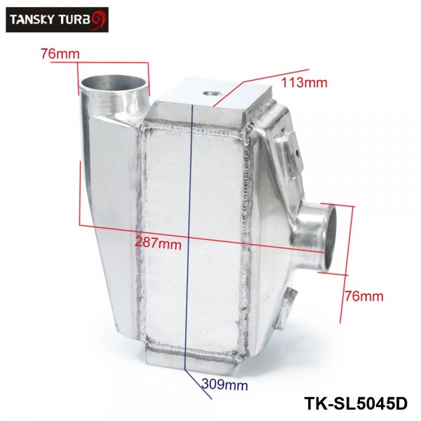 TANSKY - 12"x12"X4.5" Air to Water Intercooler A/W IC 3" in/out Liquid Aluminum TK-SL5045D
