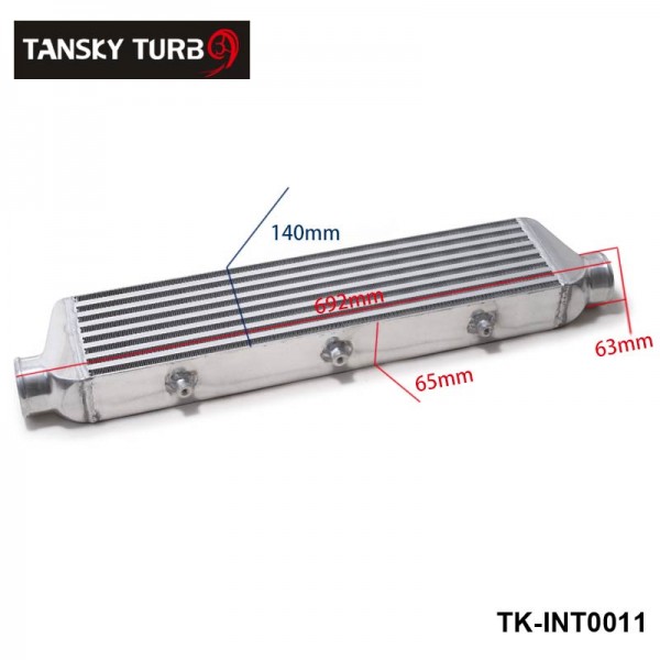 TANSKY - 550x140x65mm UNIVERSAL FRONT MOUNT TURBO INTERCOOLER For Honda Civic Nissan Toyota TK-INT0011