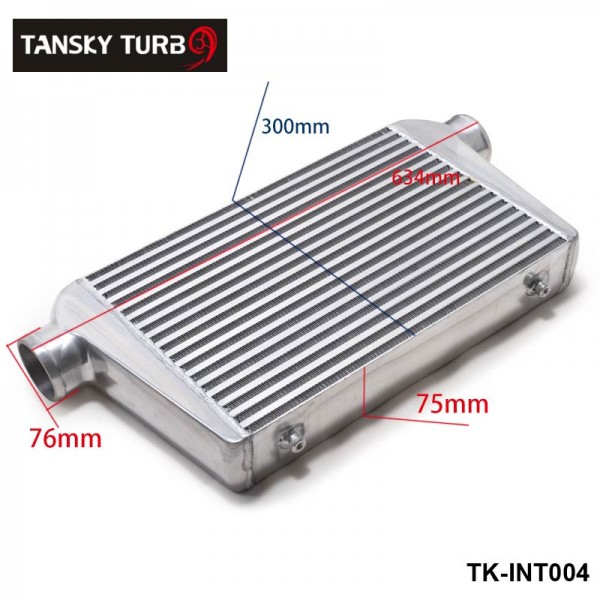 TANSKY - Universal Turbo Intercooler 450x300x76 Front Mount Intcooler For Honda Civic Integra Saab 3" Inlet & Oulet TK-INT004