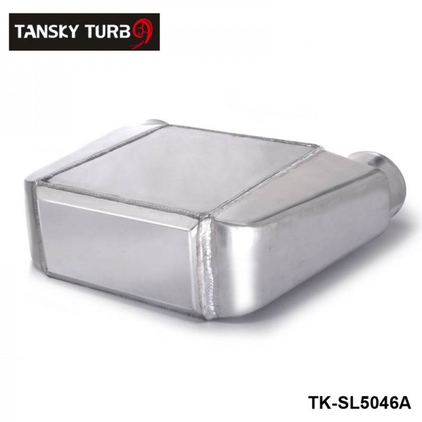 TANSKY -Universal Aluminum Bar & Plate Front Mount Water-To-Air Intercooler Inlet/Oulet 3.5" Core: 250 X 220 X 115mm TK-SL5046A