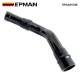 EPMAN Black Hot Side Intercooler Billet Aluminum Pipe Boot Kit W Silicon hose and Clamp For Ford 6.7L Powerstroke Diesel 11-16 EPAA01G46