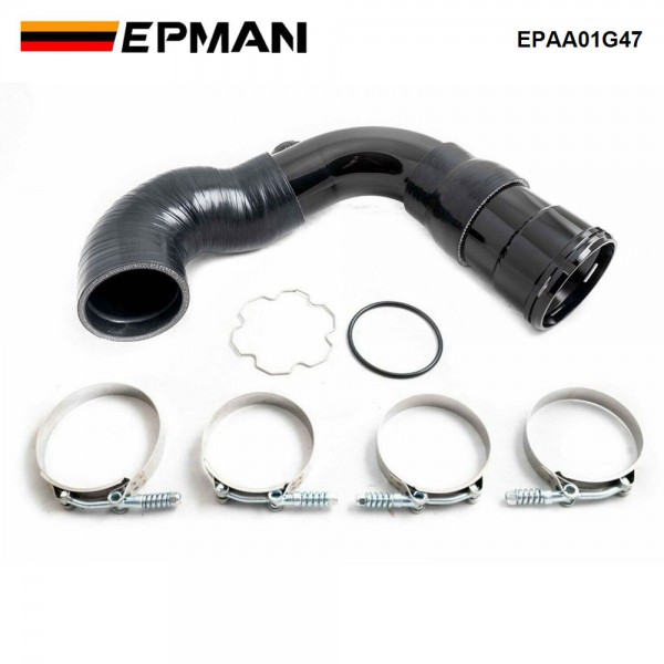 EPMAN Aluminum Cold Side Intercooler Pipe Boot Kit W Silicon Hose & Clamp For Ford 6.7L Diesel Powerstroke 11-16 EPAA01G47 EPMAN Aluminum Cold Side Intercooler Pipe Boot Kit W Silicon Hose & Clamp For Ford 6.7L Diesel Powerstroke 11-16 EPAA01G47