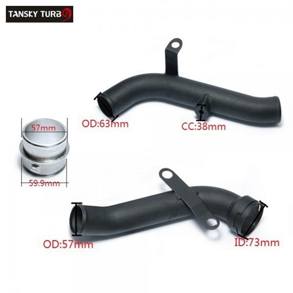 TANSKY - Turbo Discharge Pipe Conversion For VW Golf MK5/MK6/GTI /Scirocco /Audi TT/A3 2.0TSI TK-VWTK002P TANSKY - Turbo Discharge Pipe Conversion For VW Golf MK5/MK6/GTI /Scirocco /Audi TT/A3 2.0TSI TK-VWTK002P