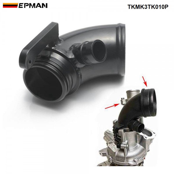 EPMAN - Silicone Intake Pipe  +Turbo Inlet Elbow Tube Performance Intake Hose Pipe For VW Golf MK7 GTI R For Audi 2015+ V8 MK3 A3 S3 TT TKMK3TK010P  