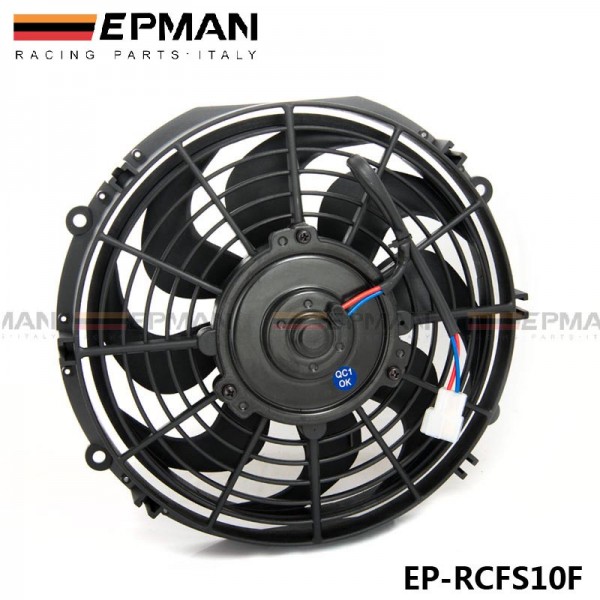 EPMAN UNIVERSAL SLIM 10" 70 W PULL/PUSH RADIATOR ENGINE BAY COOLING FAN+MOUNTING KIT BLACK EP-RCFS10F EPMAN UNIVERSAL SLIM 10" 70 W PULL/PUSH RADIATOR ENGINE BAY COOLING FAN+MOUNTING KIT BLACK EP-RCFS10F