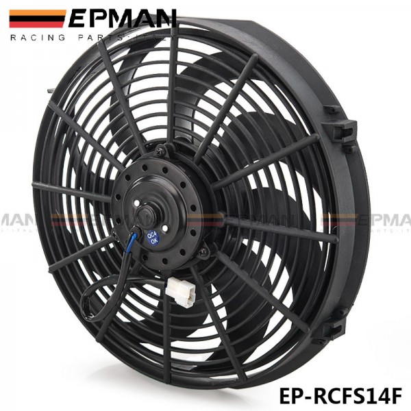 EPMAN 14" Universal 12 V 120W Slim Pull Push Racing Electric Radiator Engine Cooling Fan EP-RCFS14F EPMAN 14" Universal 12 V 120W Slim Pull Push Racing Electric Radiator Engine Cooling Fan EP-RCFS14F