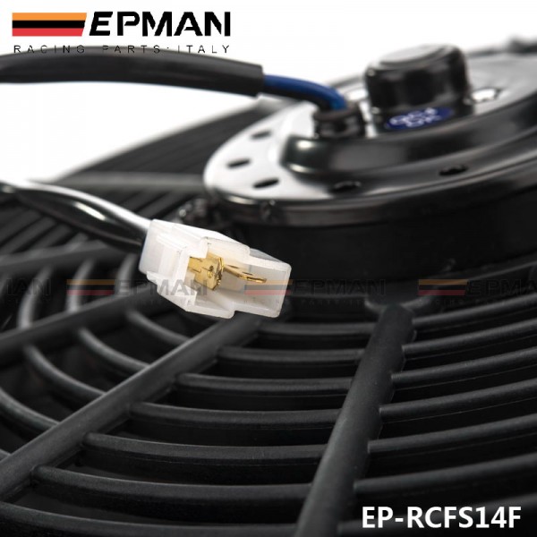 EPMAN 14" Universal 12 V 120W Slim Pull Push Racing Electric Radiator Engine Cooling Fan EP-RCFS14F EPMAN 14" Universal 12 V 120W Slim Pull Push Racing Electric Radiator Engine Cooling Fan EP-RCFS14F