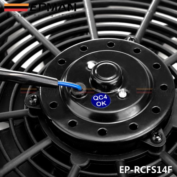 EPMAN 14" Universal 12 V 120W Slim Pull Push Racing Electric Radiator Engine Cooling Fan EP-RCFS14F EPMAN 14" Universal 12 V 120W Slim Pull Push Racing Electric Radiator Engine Cooling Fan EP-RCFS14F