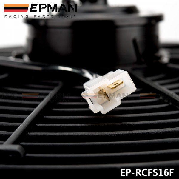 EPMAN 16" Universal 12 V 140W Slim Pull Push Racing Electric Radiator Engine Cooling Fan EP-RCFS16F EPMAN 16" Universal 12 V 140W Slim Pull Push Racing Electric Radiator Engine Cooling Fan EP-RCFS16F