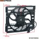 EPMAN - For BMW 5 Series E39 528 540 I 97 98 A/C Ac Radiator Condenser Cooling Fan 64548380780 EP-RCFSE39A
