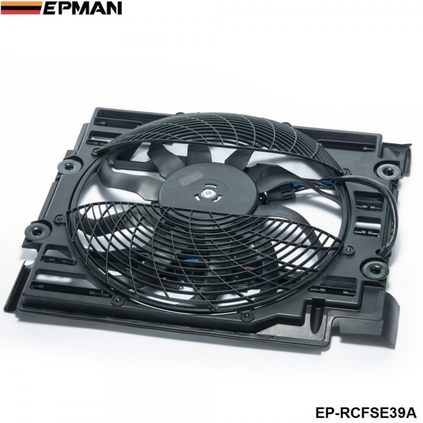 EPMAN - For BMW 5 Series E39 528 540 I 97 98 A/C Ac Radiator Condenser Cooling Fan 64548380780 EP-RCFSE39A