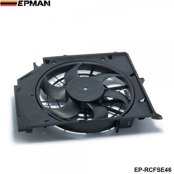 EPMAN - Radiator Condenser Cooling Fan (Brush Motor) For BMW 3 Series E46 99-06 325i 328i 330i 17117561757 EP-RCFSE46 EPMAN - Radiator Condenser Cooling Fan (Brush Motor) For BMW 3 Series E46 99-06 325i 328i 330i 17117561757 EP-RCFSE46