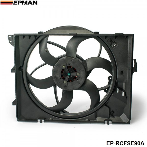 EPMAN -Radiator Cooling Fan Assembly For 08-10 BMW 128i 325i 328i Z4 330i 330Xi N52 (Fits: More than one vehicle) EP-RCFSE90A