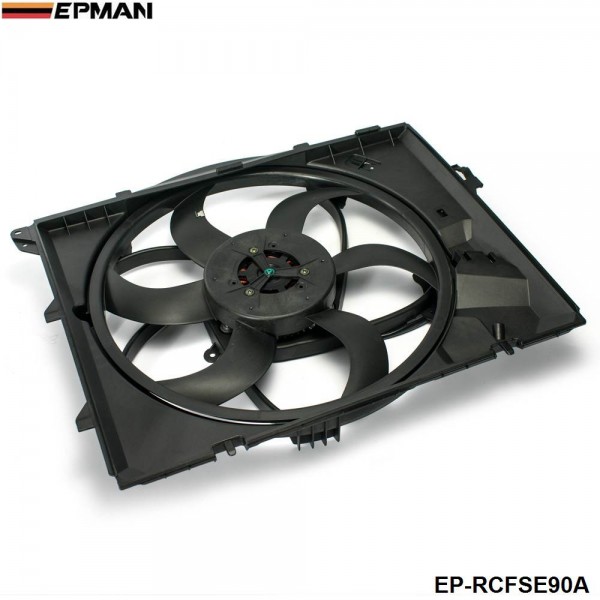 EPMAN -Radiator Cooling Fan Assembly For 08-10 BMW 128i 325i 328i Z4 330i 330Xi N52 (Fits: More than one vehicle) EP-RCFSE90A