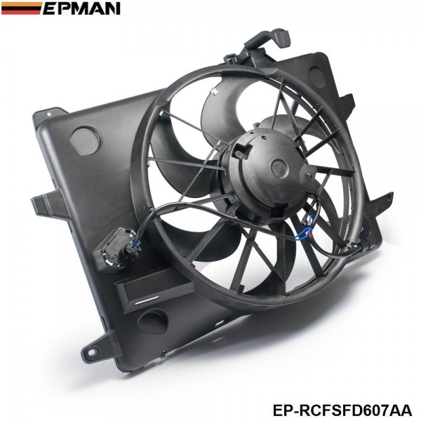 EPMAN -AC Condenser Radiator Cooling Fan 1998-2000 For Lincoln Ford Mercury F8VZ8C607AA EP-RCFSFD607AA EPMAN -AC Condenser Radiator Cooling Fan 1998-2000 For Lincoln Ford Mercury F8VZ8C607AA EP-RCFSFD607AA