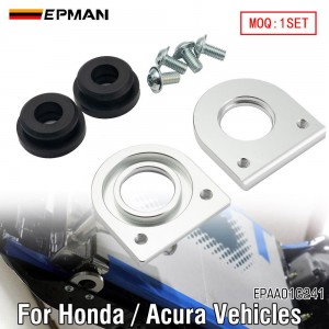 EPMAN Aluminum Radiator Lower Mount Bracket Relocator W/Low Profile Bushings For Mostly Honda EPAA01G241