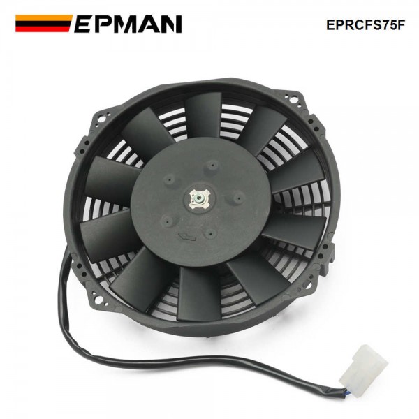 EPMAN 7.5″ Low Profile Puller Straight Blade 12 V Waterproof RPM4300 Electric Radiator Engine Cooling Fan EPRCFS75F EPMAN 7.5″ Low Profile Puller Straight Blade 12 V Waterproof RPM4300 Electric Radiator Engine Cooling Fan EPRCFS75F
