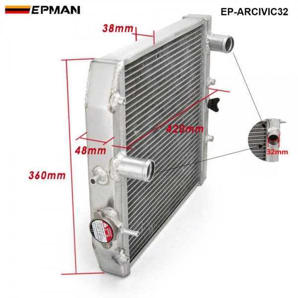  TANSKY - Car 1Row Full Aluminum Racing Radiator For Honda Civic MT EJ EK DEL SOL EG 92-00 EP-ARCIVIC32