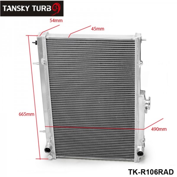TANSKY -42MM 2 Row Aluminum Radiator for Nissan Skyline R33 R34 GTR GTST RB25DET MT TK-R106RAD