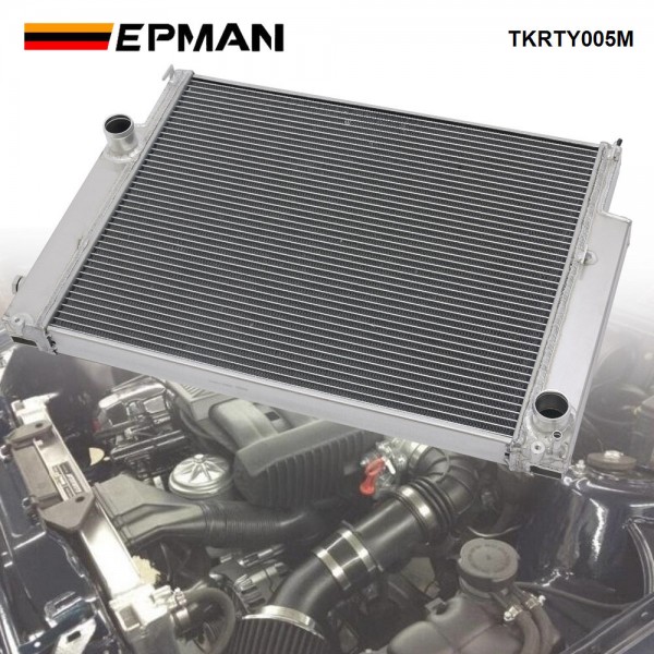 EPMAN For 1988-1999 BMW E36 E30 Z3/325i/320i/323i/328i M3 MT 2 Row Performance Aluminum Radiator TKRTY005M