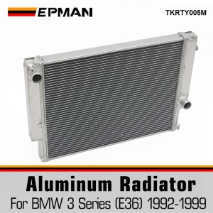 EPMAN For 1988-1999 BMW E36 E30 Z3/325i/320i/323i/328i M3 MT 2 Row Performance Aluminum Radiator TKRTY005M