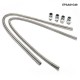 5SETS/CARTON Small Ultra Heater Hose 48" Stainless Steel Radiator Flexible Coolant Water Hose Kits With 4 End Caps UHH48 12257 EPAA01G49