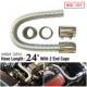 Ultra Radiator Hose 24" With 2 End Caps Stainless Steel Radiator Flexible Coolant Water Hose Kit Universal UHR24 12254