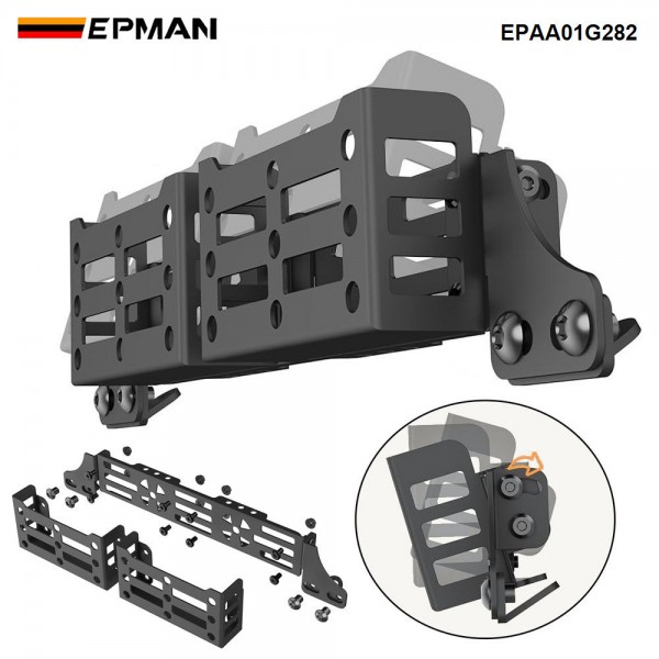EPMAN Car Seat Brackets Storage Basket,Storage Tray for Toyota Tacoma 2005-2023 for Toyota 4Runner for Lexus GX470/460 2003-2023 EPAA01G282