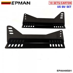 EPMAN Vehicle black Bucket Seat Side Mounts Brackets Modification Universal Car Styling Seat Mounts Brackets EPAA40G01