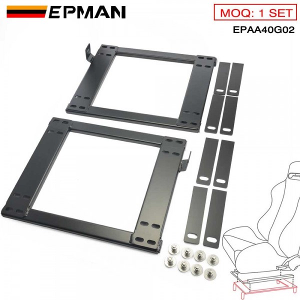 EPMAN Vehicle Universl Racing Seat Mount Brackets  bracket Rail for L/R model EPAA40G02