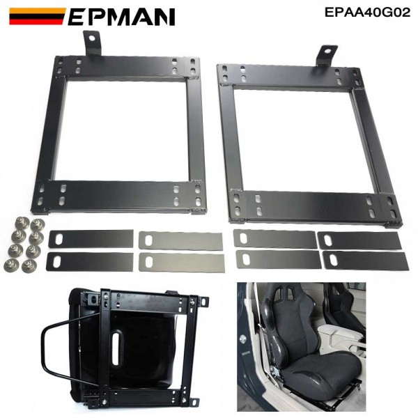 EPMAN Vehicle Universl Racing Seat Mount Brackets  bracket Rail for L/R model EPAA40G02