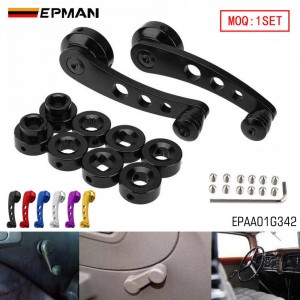 EPMAN Universal Window Crank Handle Kit CNC Precision Cut Solid Billet Aluminum Direct Replacement for Toyota Honda Ford Nissan & More Hard Anodized EPAA01G342