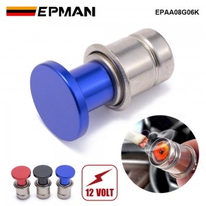EPMAN Universal Sports 12 Volt Push Button Design Car Cigarette Lighter Plug Cover EPAA08G06